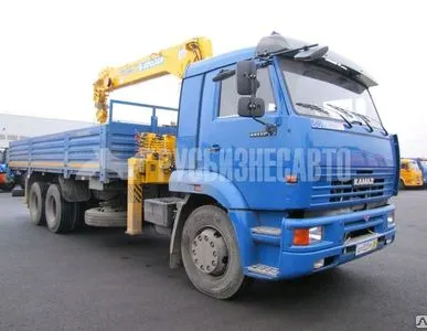 фото Кран-манипулятор SOOSAN SCS736 (ниж. упр.) на шасси КАМАЗ 65117
