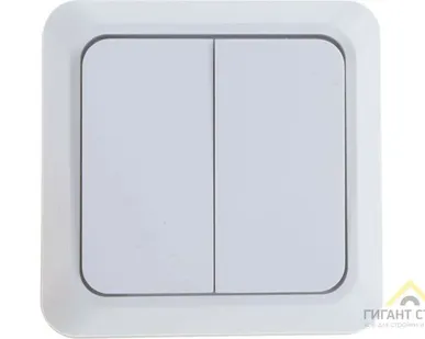 фото Выключатель 2-кл.ОП белый BOLLETO IN HOME 7023