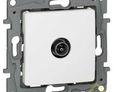 фото Механизм розетки TV СП ETIKA проходная 15дБ бел. Leg 672263
