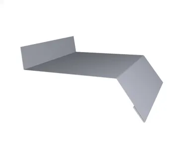 фото Отлив простой 150 0,5 GreenCoat Pural BT, matt RR 21 светло-серый (RAL 7040 серое окно)