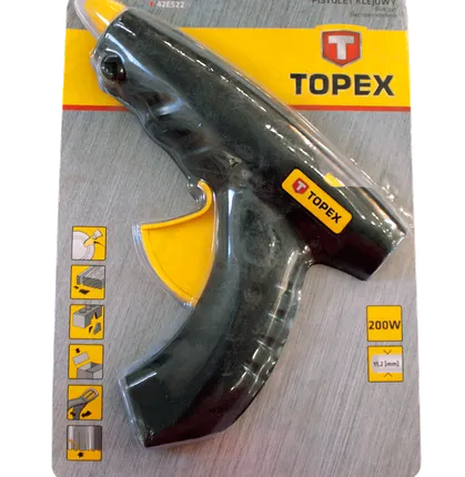 Фото №0 Пистолет клеевой TOPEX 11мм, 200Вт, 230 В