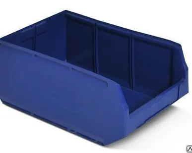 фото Пластиковый складской лоток 12.406.1.61 500х300х200 синий, арт. 2150065