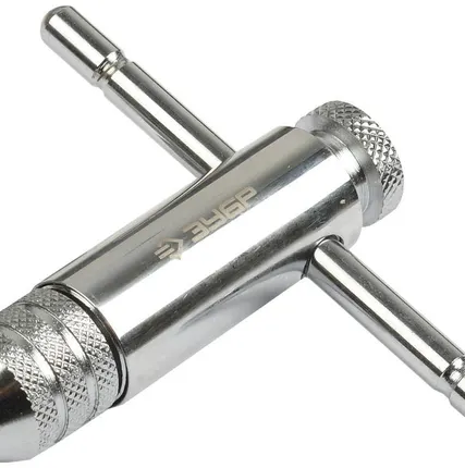 Фото №0 Метчикодержатель ЗУБР Т-образный, с храповым мех. и рев.,М5-М12 L-110мм/L-1