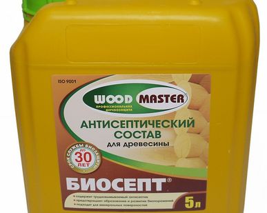 фото Антисептик для древесины Биосепт "WOODMASTER" 5л