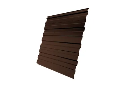 фото Профнастил С10R 0,45 PE RAL 8017 шоколад