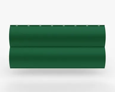 фото Сайдинг Металлический сайдинг «Бревно» 0.47-0.50 мм RAL 6029, Зеленая мята