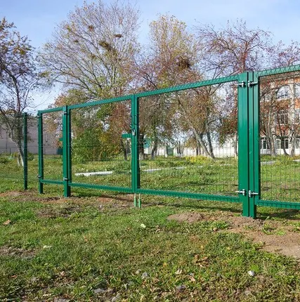 Фото №0 Ворота распашные для 3д забора "Small" 4000х1500 мм