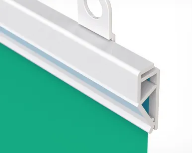 фото Профиль пластиковый защелкивающийся для плакатов CLICKER длинна 1200мм, цвет белый