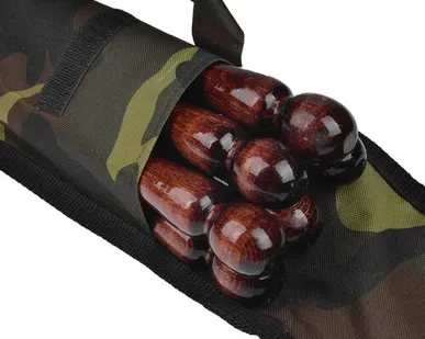 фото Набор шампуров в колчане 45 см, 6 шампуров, нож-вилка, шампур двойной (GM)