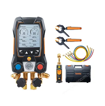 Фото №0 Цифровой манометрический коллектор Testo 557s комплект 2 в кейсе c шлангами