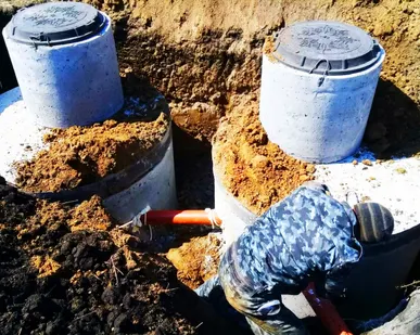 фото Септик из колец для дома