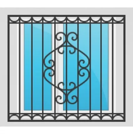 Фото №0 Решетка на окно РС-045 кованая