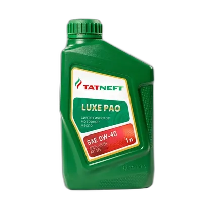Фото №0 Масло моторное синтетическое Татнефть Luxe PAO 0W-40 1 л 0W-40
