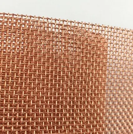 Фото №0 Сетка тканая медная