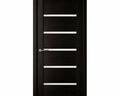 фото Дверь межкомнатная Техно-1 (Dorica) стекло матовое, экошпон, Венге 2000х600мм