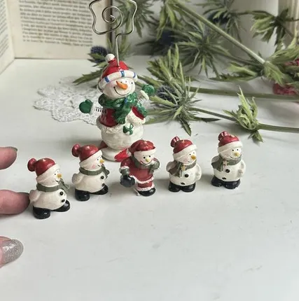 Фото №0 Статуэтка Снеговик набор 6 шт.