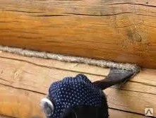 Фото №0 Конопатка бревна, сруба, бруса