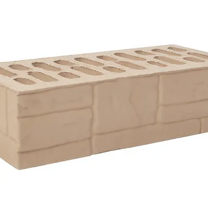 Фото №0 Кирпич лицевой керамический Латте «Ломаный камень» пустотелый одинарный