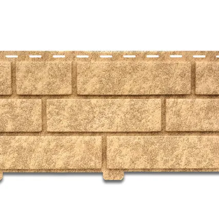 Фото №0 Фасадная панель ПОД КИРПИЧ Двойной замок (ЮП) "Стоун-Хаус" Песочный 3025*230 мм