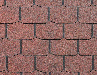 фото Гибкая черепица Dоcke STANDARD "Крона" Красный, цена за м.кв