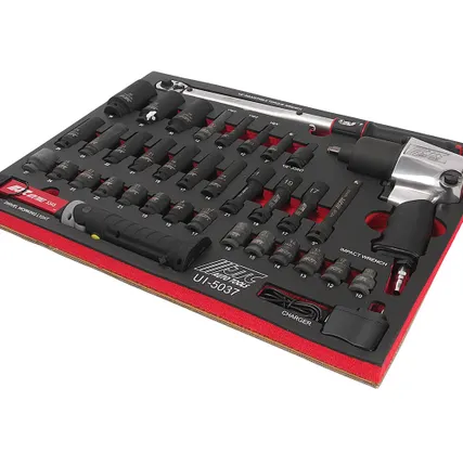 Фото №0 Набор инструментов для шиномонтажа 37 предметов в ложементе JTC