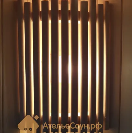 Фото №9 Абажур для бани и сауны АЛ-07 (угловой, из липы)