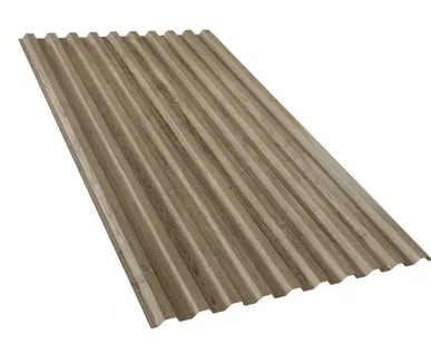 фото Профнастил двухсторонний С21 PRINT Тёмная вишня 0,45 мм