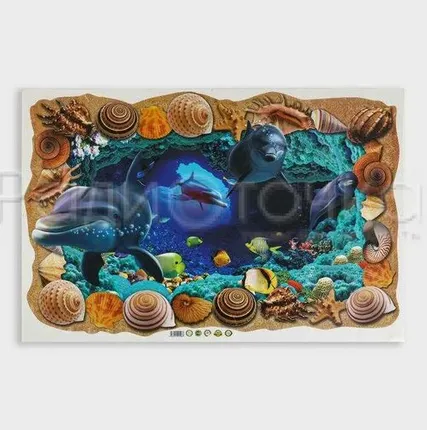 Фото №0 Наклейка интерьерная Море (90*60см )