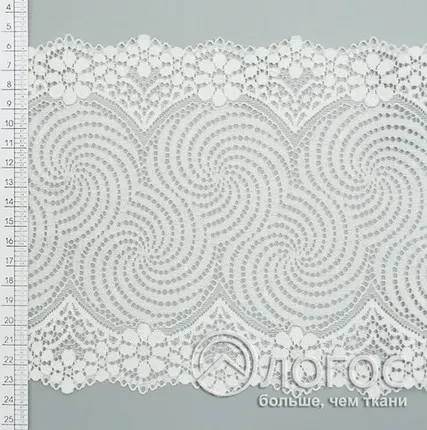 Фото №0 Кружево стрейч гипюр арт. 20097 180 мм, кремовый