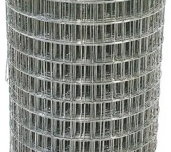 фото Сетка сварная оцинкованная ячейка 50х60 мм, d-1,3 высота 250 мм, длина 5м. Строительная, фильтровая, фильтровальная, оцинковка для птиц брудер