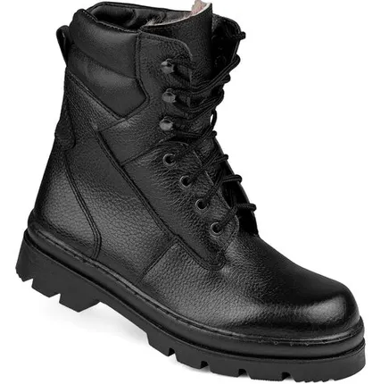 Фото №0 Полусапоги кожаные «Винтер» меховые