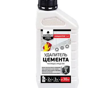 фото Просепт CEMENT CLEANER (1л) - смывка для очистки поверхностей от загрязнени
