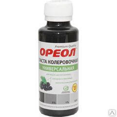 фото Колеровочная паста ОРЕОЛ универсальная, чёрный