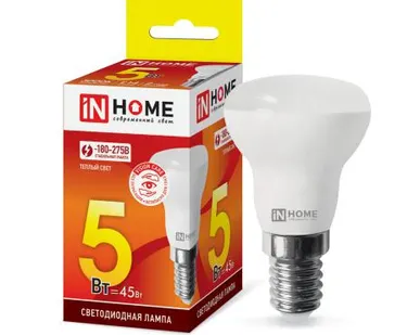 фото Лампа светодиодная LED-R39-VC 5Вт 230В Е14 3000К 410Лм IN HOME