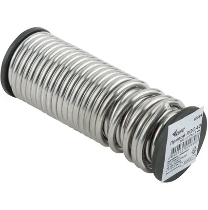 Фото №0 Припой с канифолью D 3 мм, 250 г, POS40 катушка