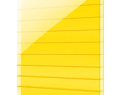 фото Поликарбонат сотовый 6000*2100*6 мм (желтый)
