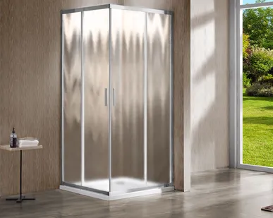 фото Vincea Garda душевой уголок VSS-1G800CH 80х80 хром, стекло рифленое