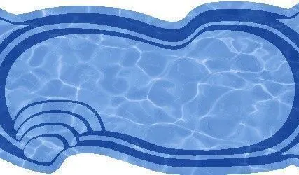 Фото №0 Композитный Бассейн "Севилья" - Голубая Лагуна (6,2м х 3,35 м х 1,2-1,6 м)