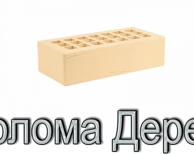 фото Кирпич КР-л-пу 250х120х65/1НФ/200/1,4/100 200 соломенный Дерево
