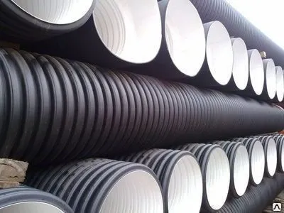 Фото №0 Труба гофрированная SN8 MAGNUM, d-400мм, L=6м, с раструбом и кольцом