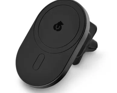 фото БЗУ uBear Go-Power, совместимое с MagSafe, c креплением на автомобильную решетку