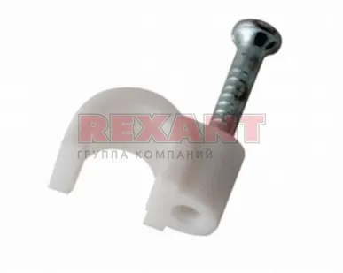 фото Крепеж круглый кабеля 4 мм (уп50шт) Rexant