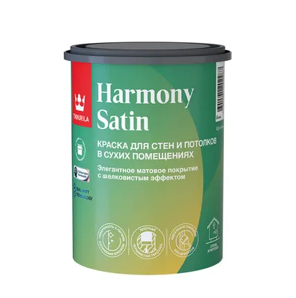 Фото №0 TIKKURILA HARMONY SATIN (JOKER) / ТИККУРИЛА ГАРМОНИЯ САТИН (ДЖОКЕР) краска для стен и потолков