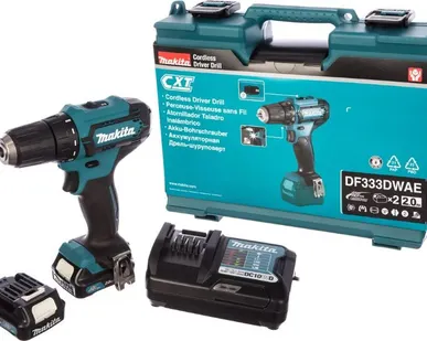 фото Аккумуляторная безударная дрель-шуруповерт Makita DF333DWAE