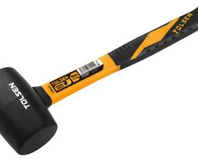 фото Киянка "GRIPro", 675 г, фибергласовая рукоятка, черная TOLSEN TT25037