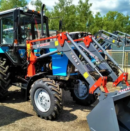 Фото №0 Погрузчик фронтальный Т-229S "БЫК" 1300, МТЗ-82 с управлением электромагнитным клапаном