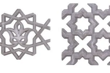 фото Декоративные решетки из стеклофибробетона (изготовление)