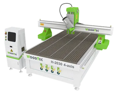 фото Фрезерно-гравировальный станок с ЧПУ WoodTec H 2030 4-axis