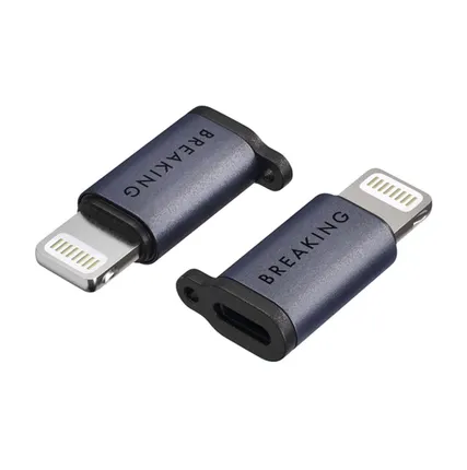 Фото №0 Адаптер-переходник Breaking Y02 (Type-C to Lightning) фиолетовый