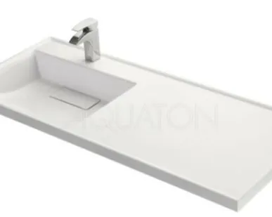 фото Раковина Акватон Лондри 120 1A72843KLH01L для установки над стиральной машиной левая